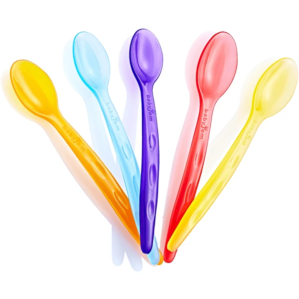 BabyJem Babylöffel Transparent 5 St 1 BabyJem Babylöffel Transparent 5 St