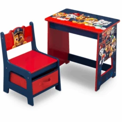Delta Children Paw Patrol Kinderschreibtisch Und -Stuhl-Set Aus Holz