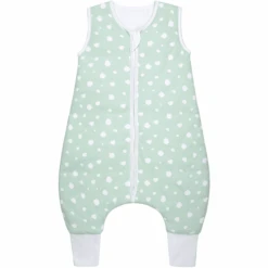 Emma & Noah Schlafsack Mit Füßen Punkte Mint TOG 2.5