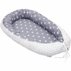 Ullenboom Babynest & Cocoon Weiss Grau 55 X 95 Cm