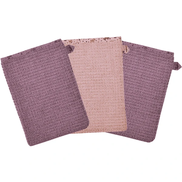 WÖRNER SÜDFROTTIER Waschhandschuh Rosa 3er Pack 1 WÖRNER SÜDFROTTIER Waschhandschuh Rosa 3er Pack